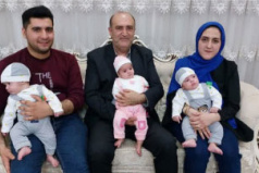 دیدار ریاست دانشکده از خانواده سه قلوها