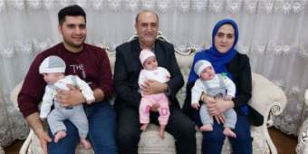 دیدار ریاست دانشکده از خانواده سه قلوها